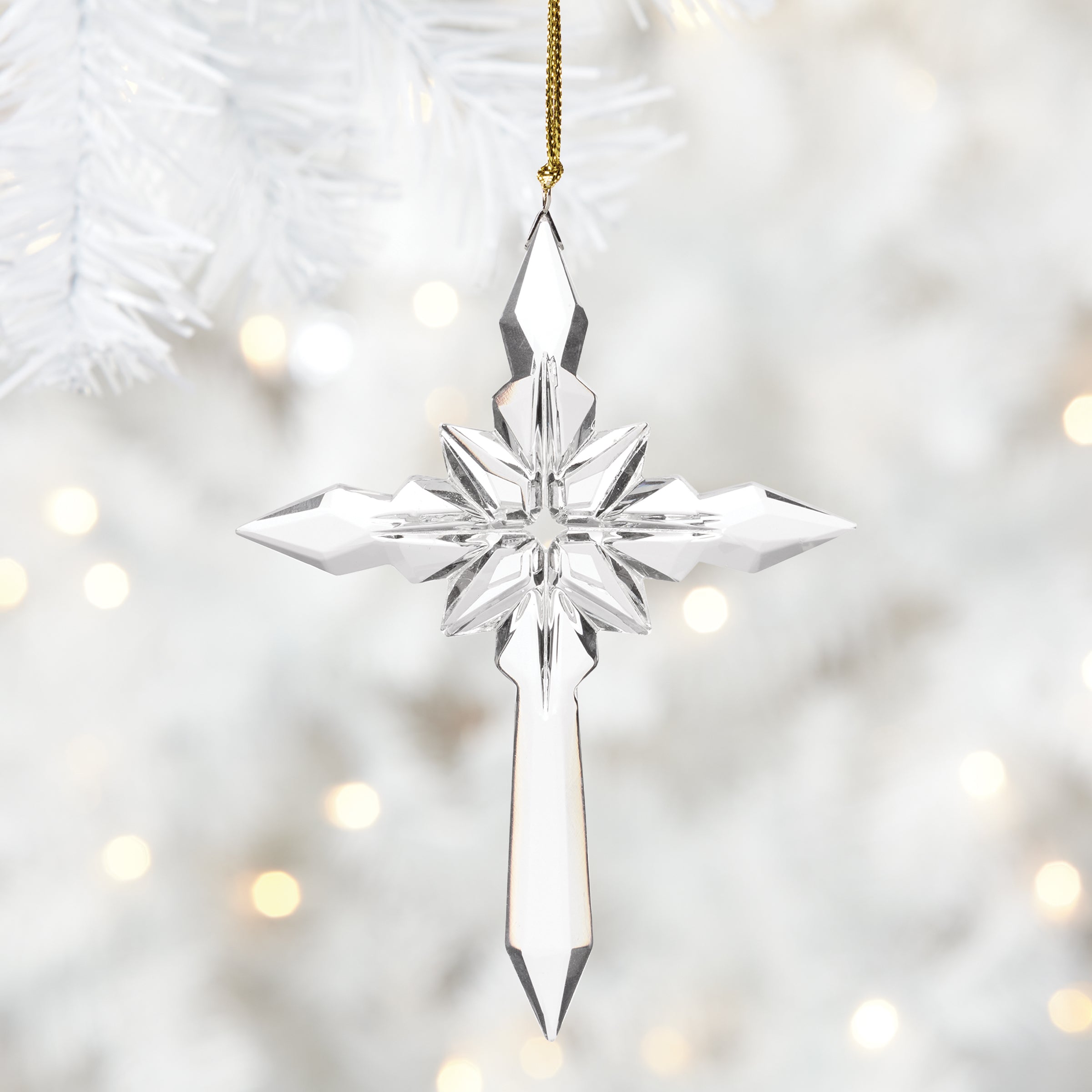 Alternative view of 2026 Optic Cross Ornament