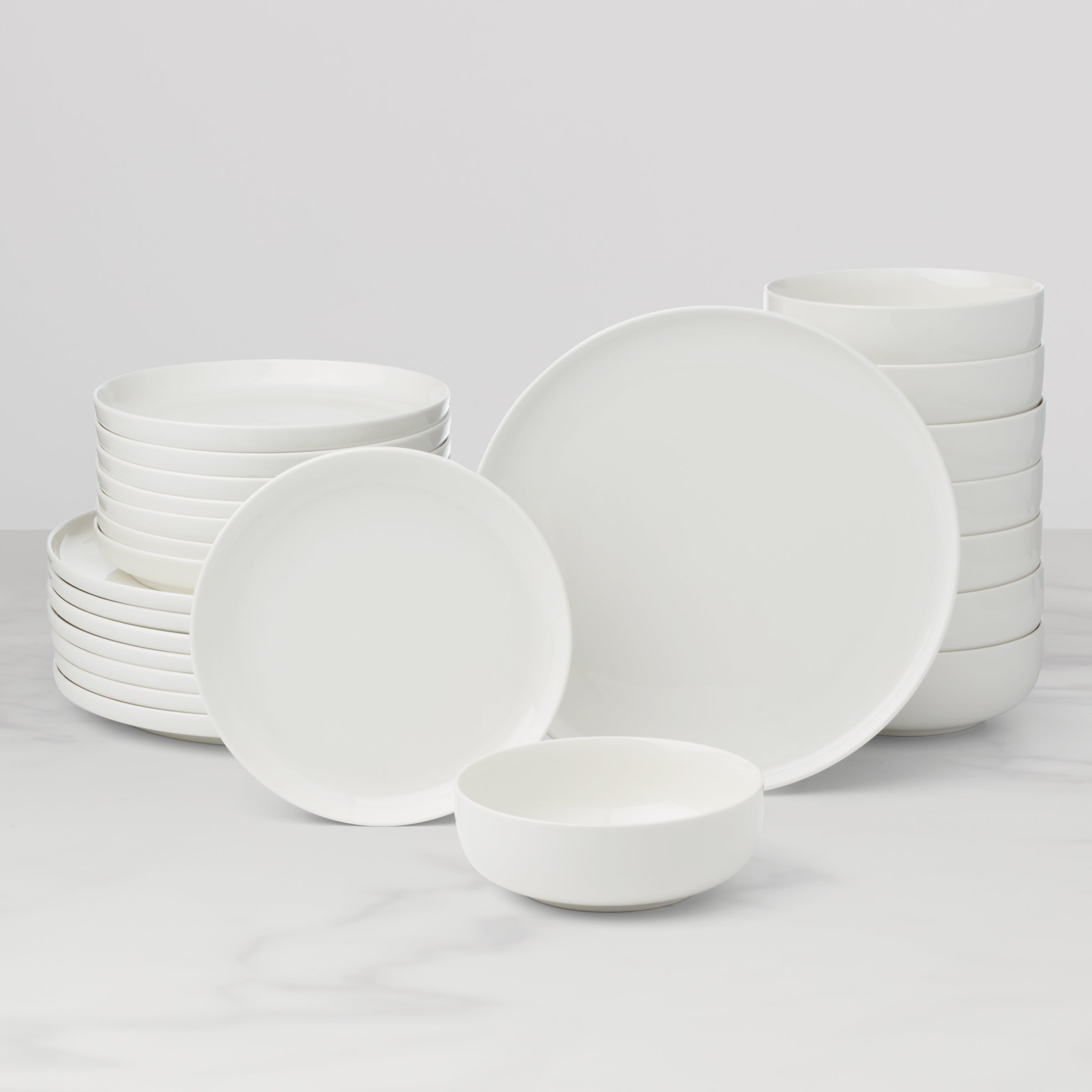 24 Seven White 24 Piece Dinnerware Set