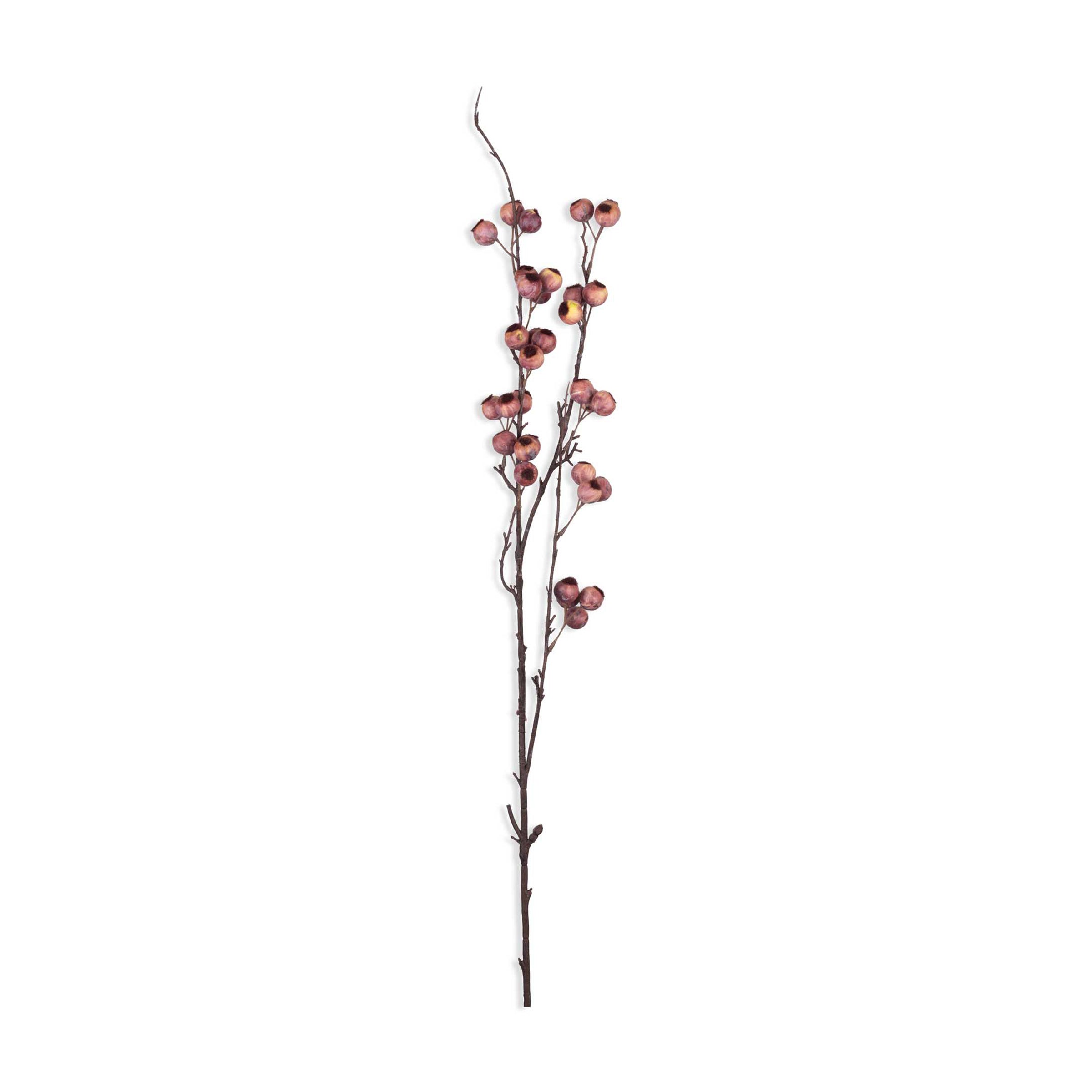 Alternative view of Artificial Berry Hawthorn Stem, Pink