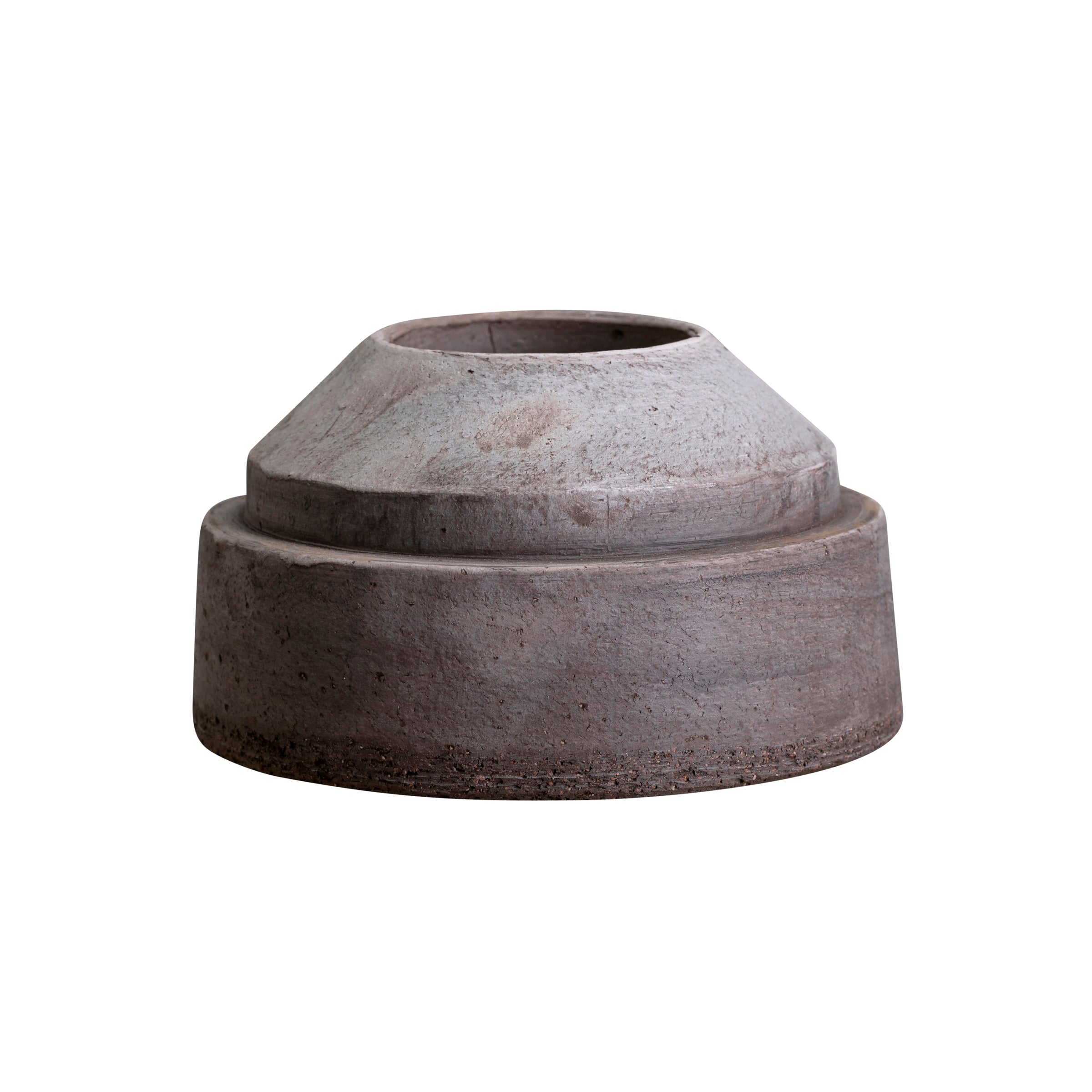 Hoff Candleholder, Raw Grey