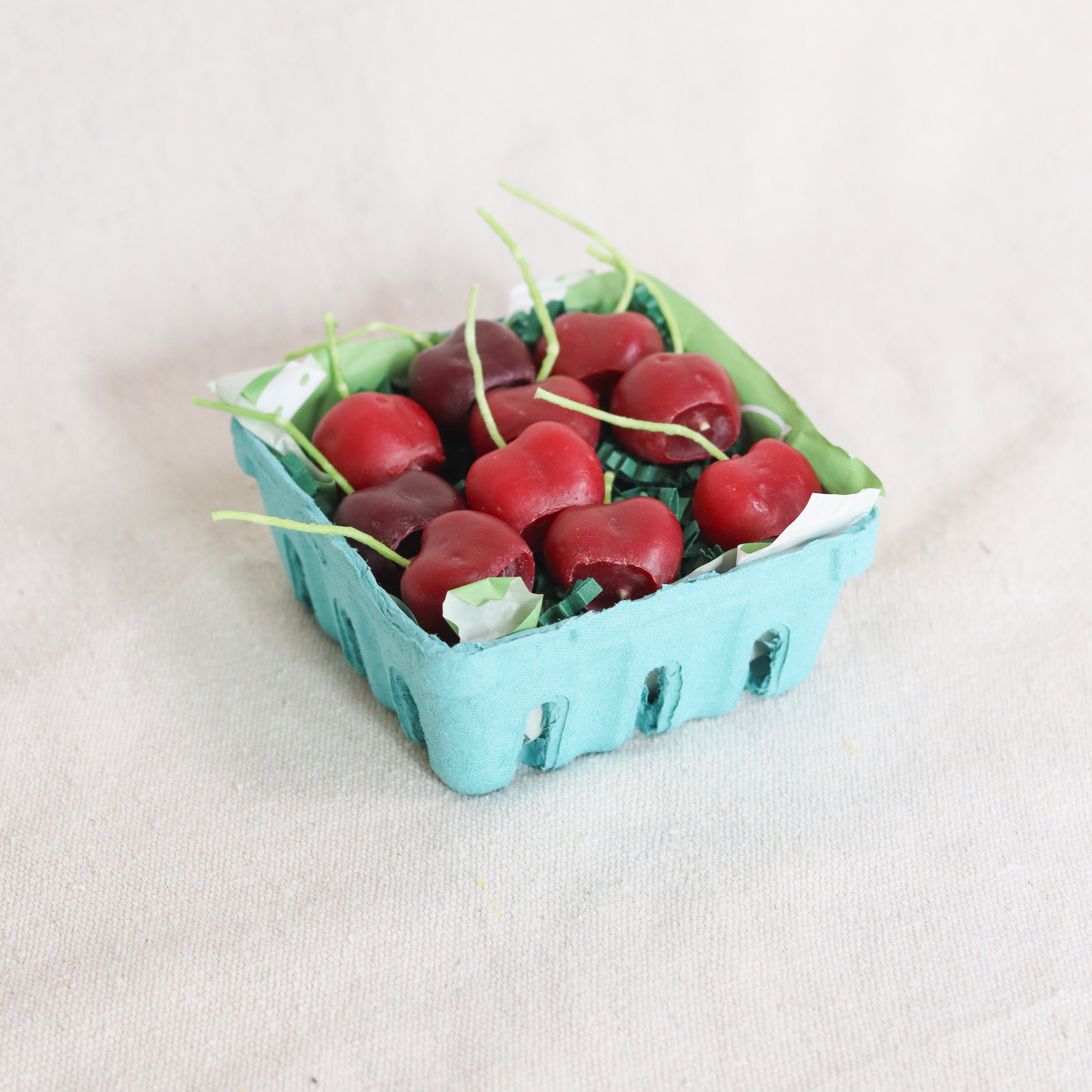 Dark Red Cherry Beeswax Birthday Candles