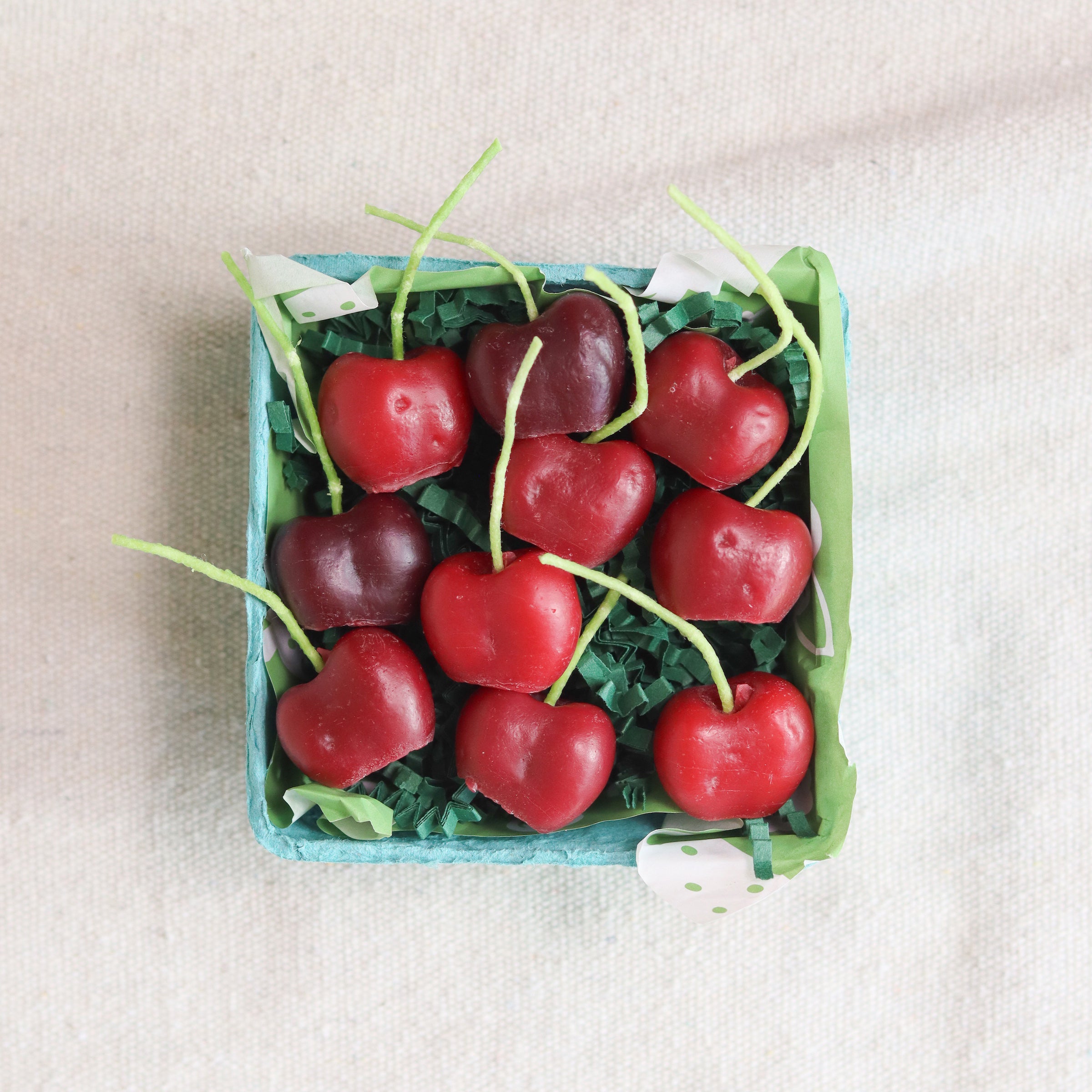 Alternative view of Dark Red Cherry Beeswax Birthday Candles