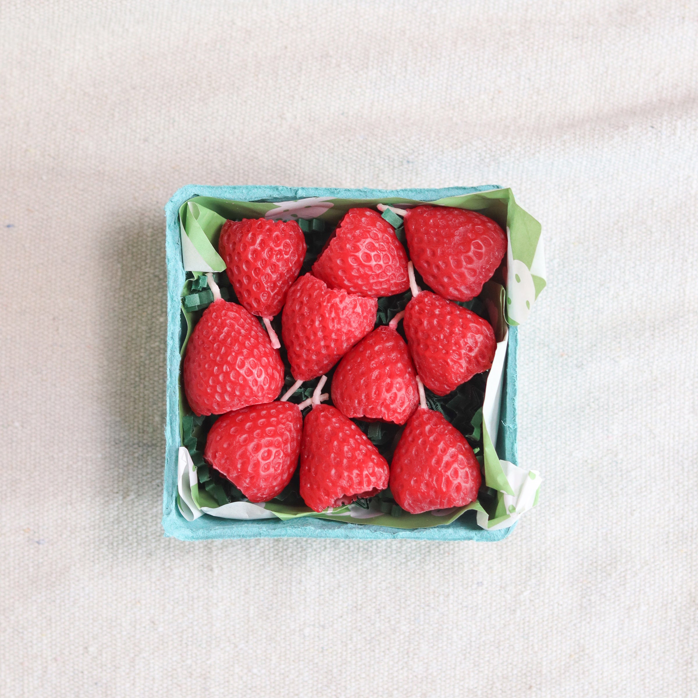 Alternative view of Strawberry Beeswax Birthday Candles
