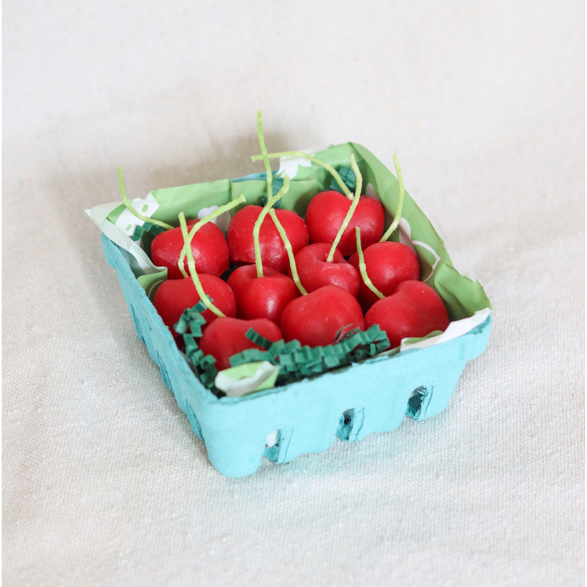 Cherry Beeswax Birthday Candles