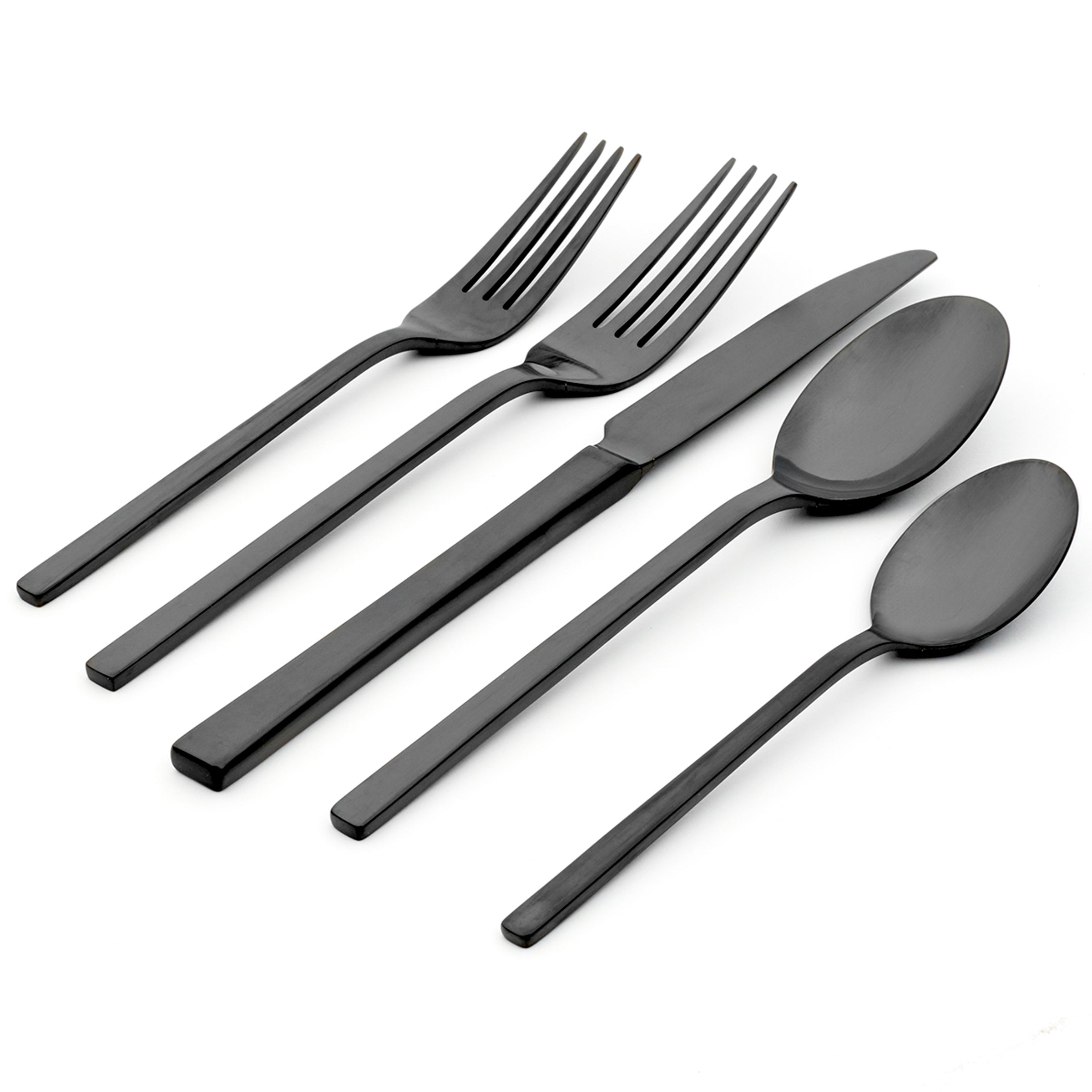 Allay Midnight 20 Piece Flatware Set