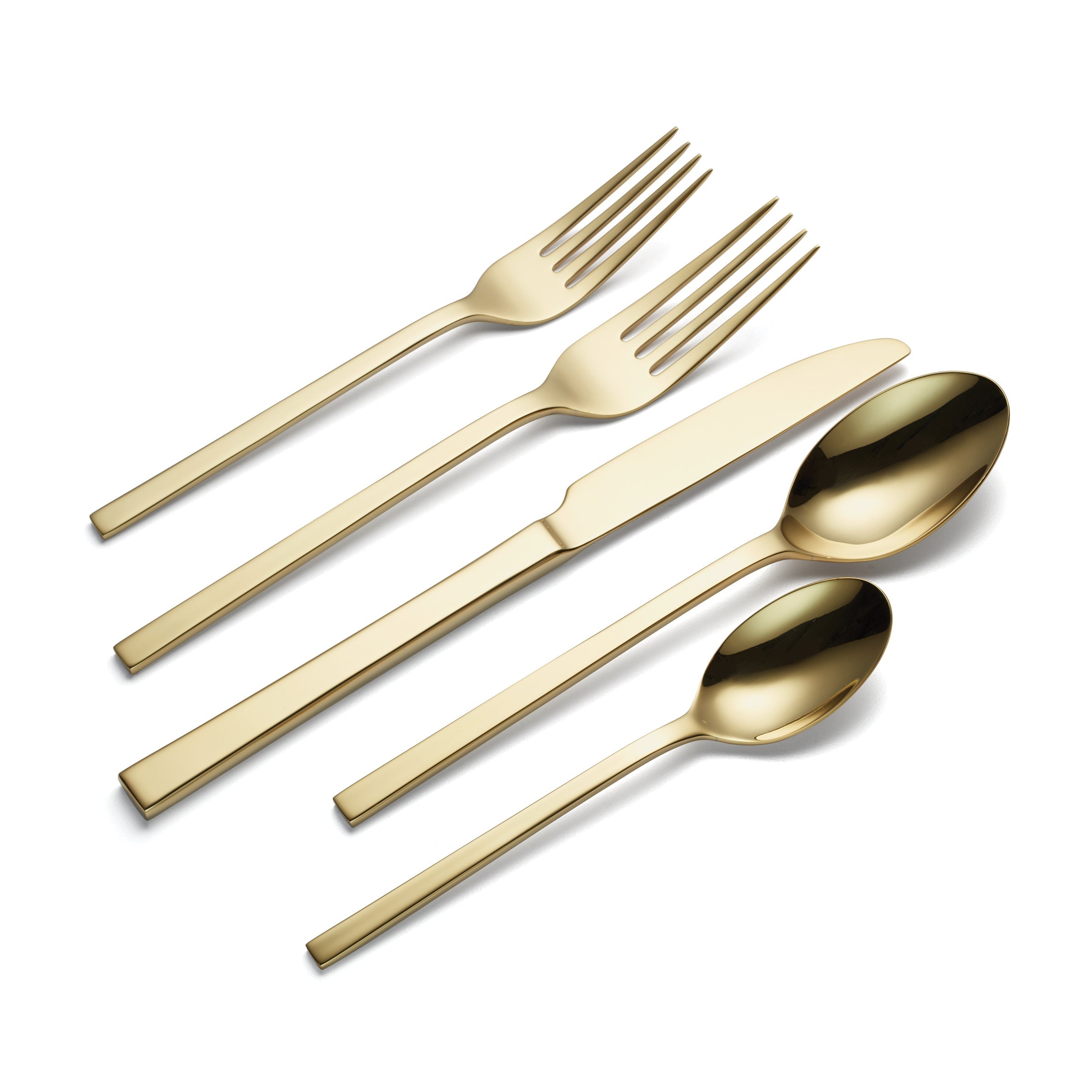 Allay Black Champagne 40 Piece Flatware Set - Image 5