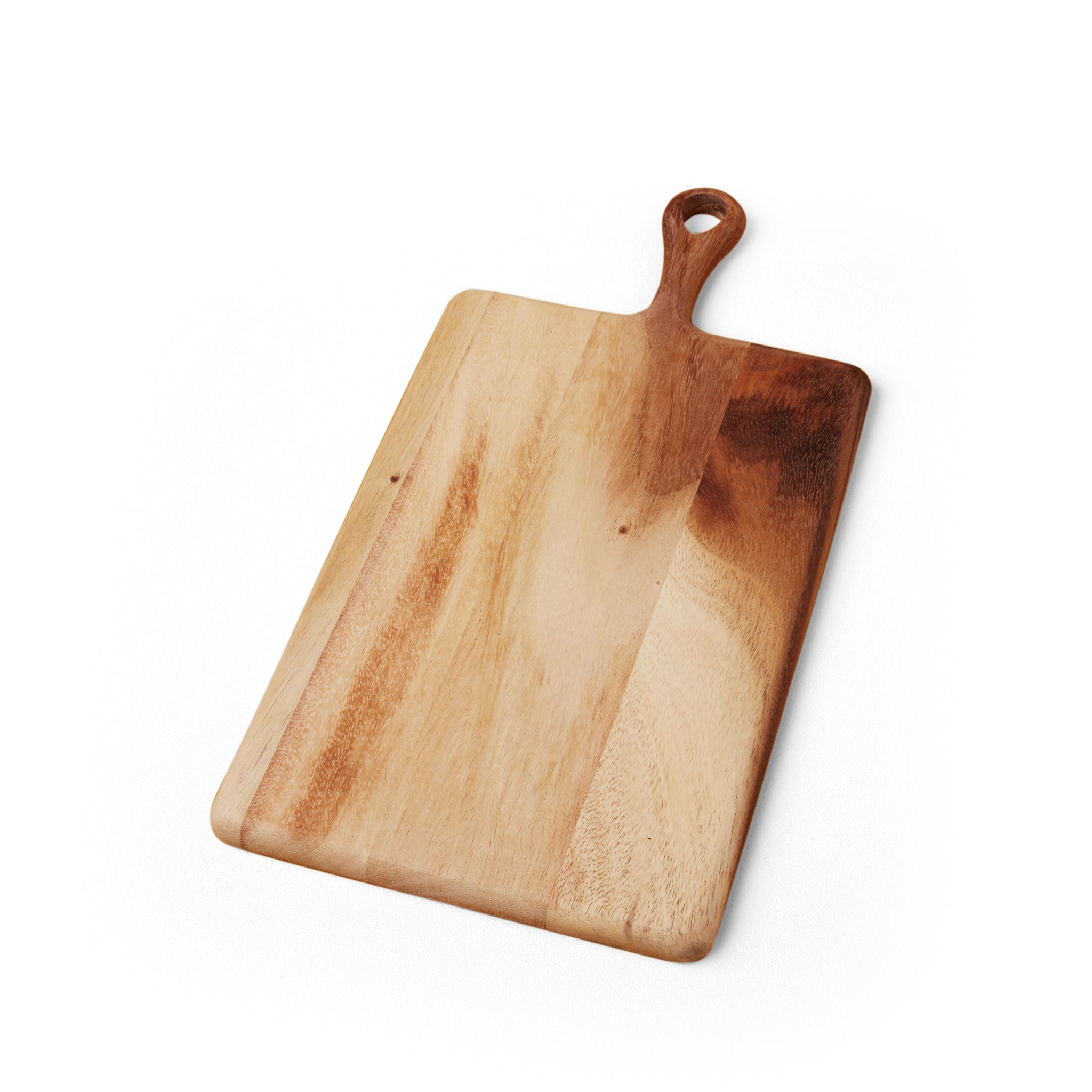 Acacia Rectangular Serving Board with Handle, Small