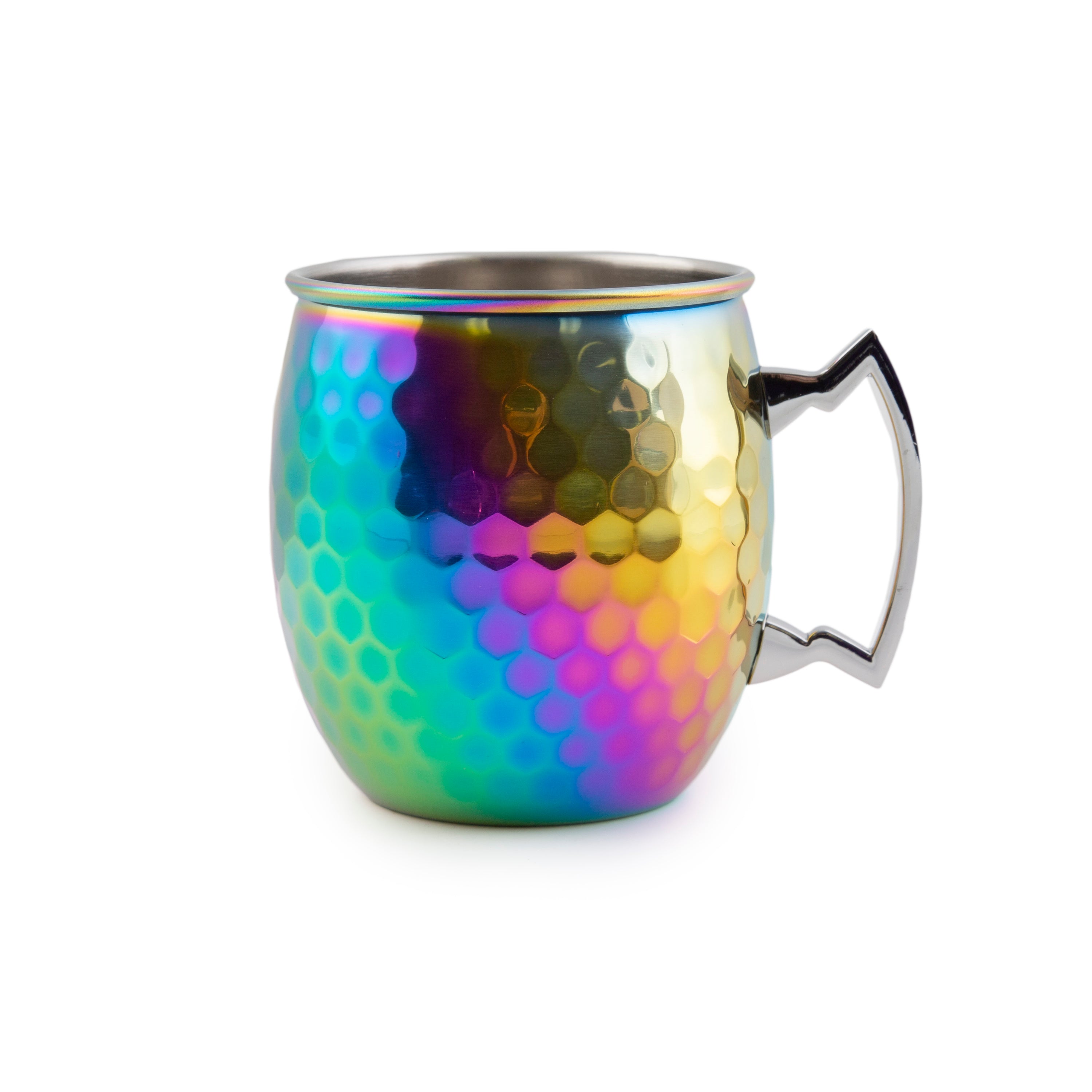 Hammered Rainbow Moscow Mule Mugs Set Of 4 - Image 4