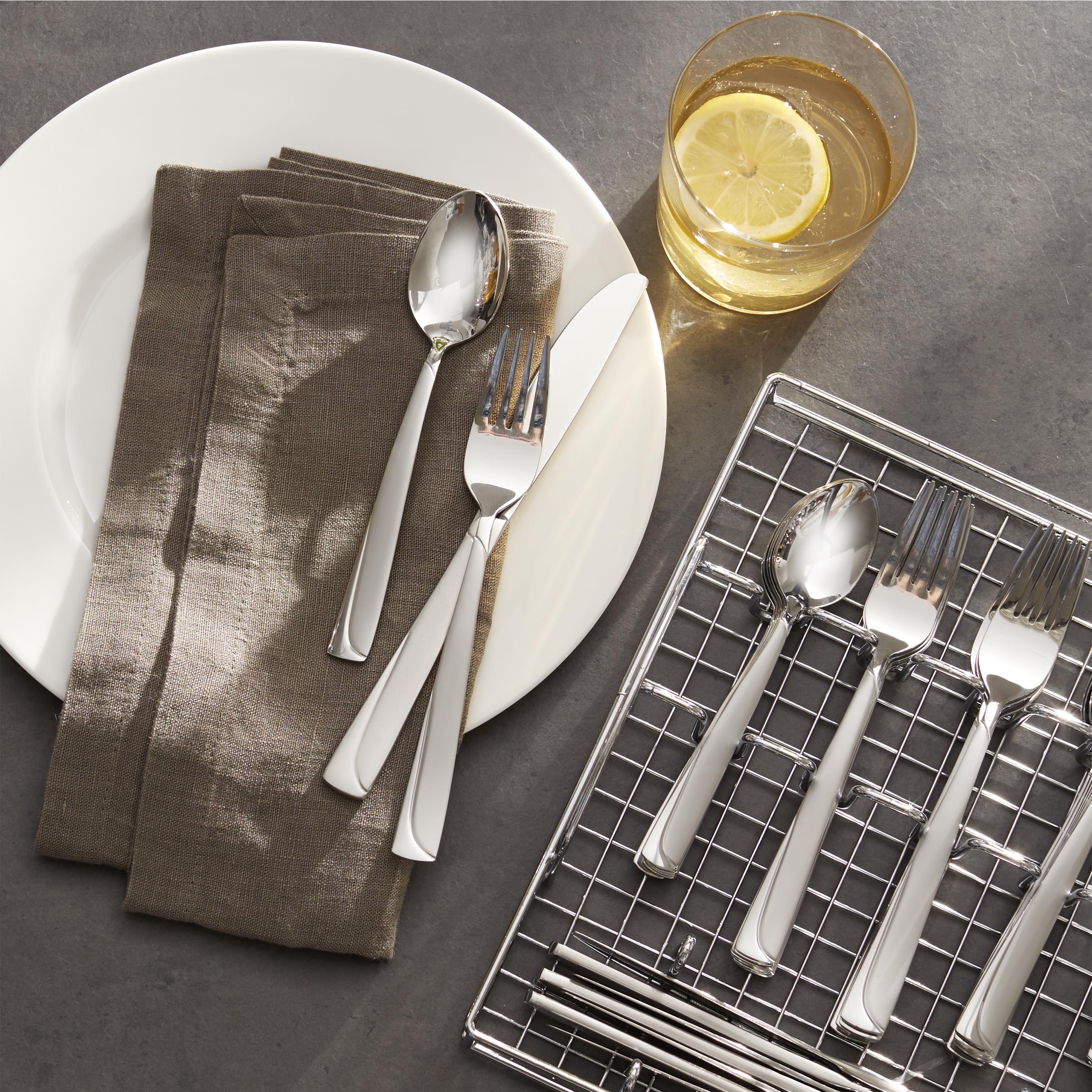 Alternative view of Madeline 51 Piece Flatware Set with Caddy