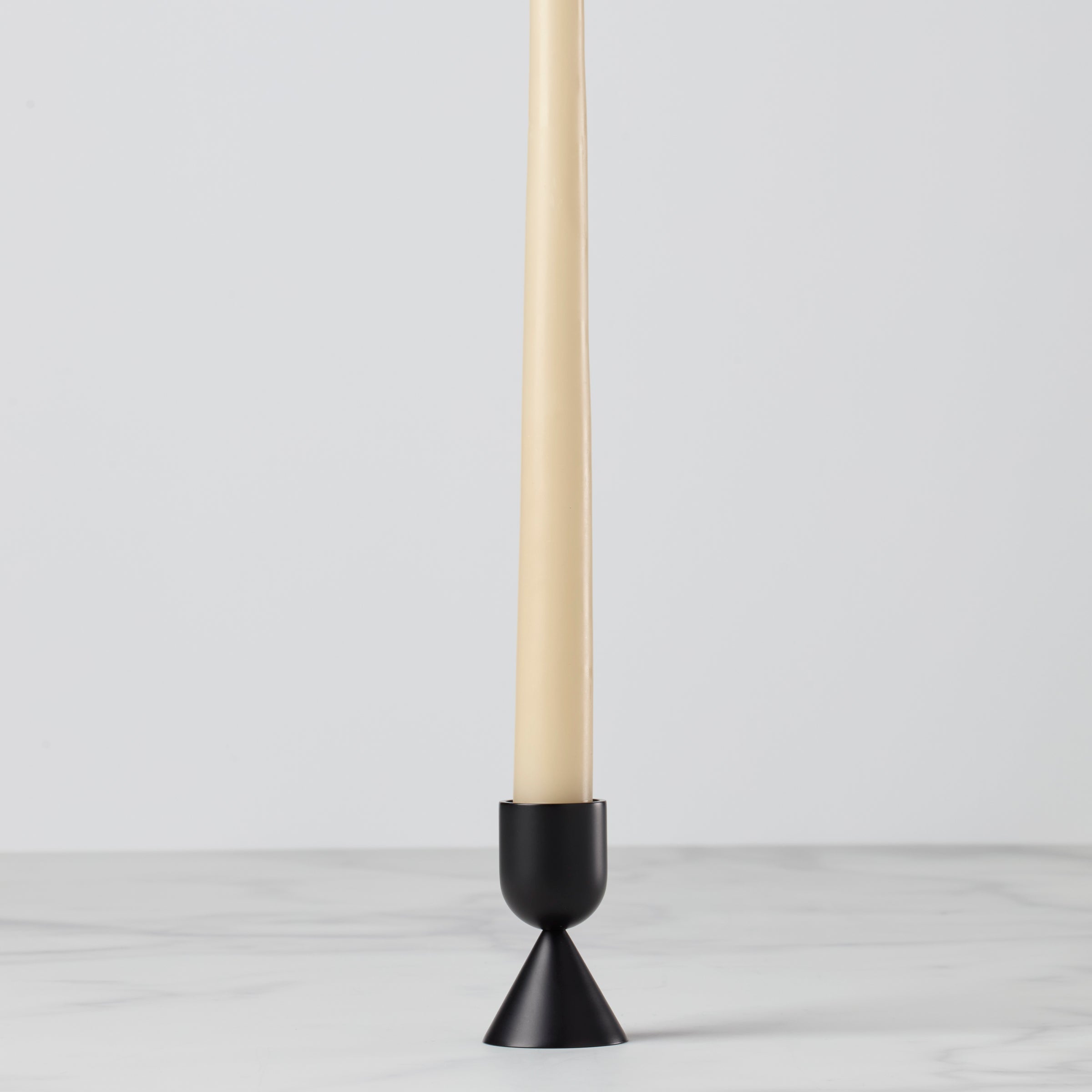 Alternative view of Onyx Brass Short Taper Candle Holder