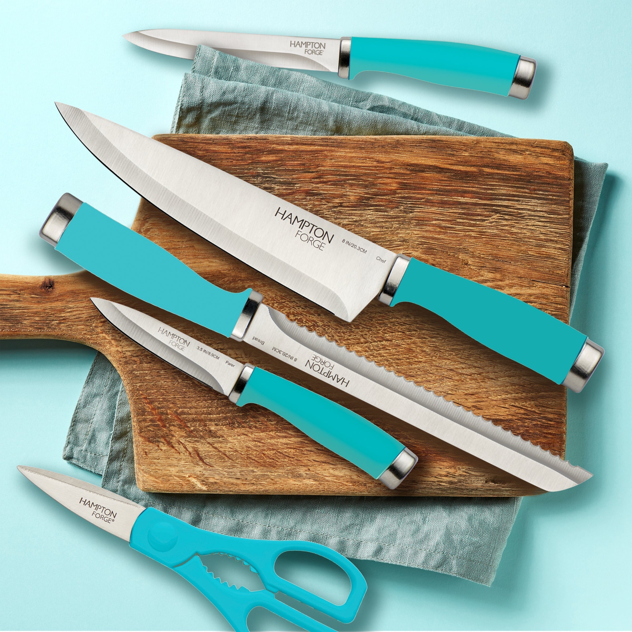 Alternative view of Epicure True Aqua 15 Piece Cutlery Block Set