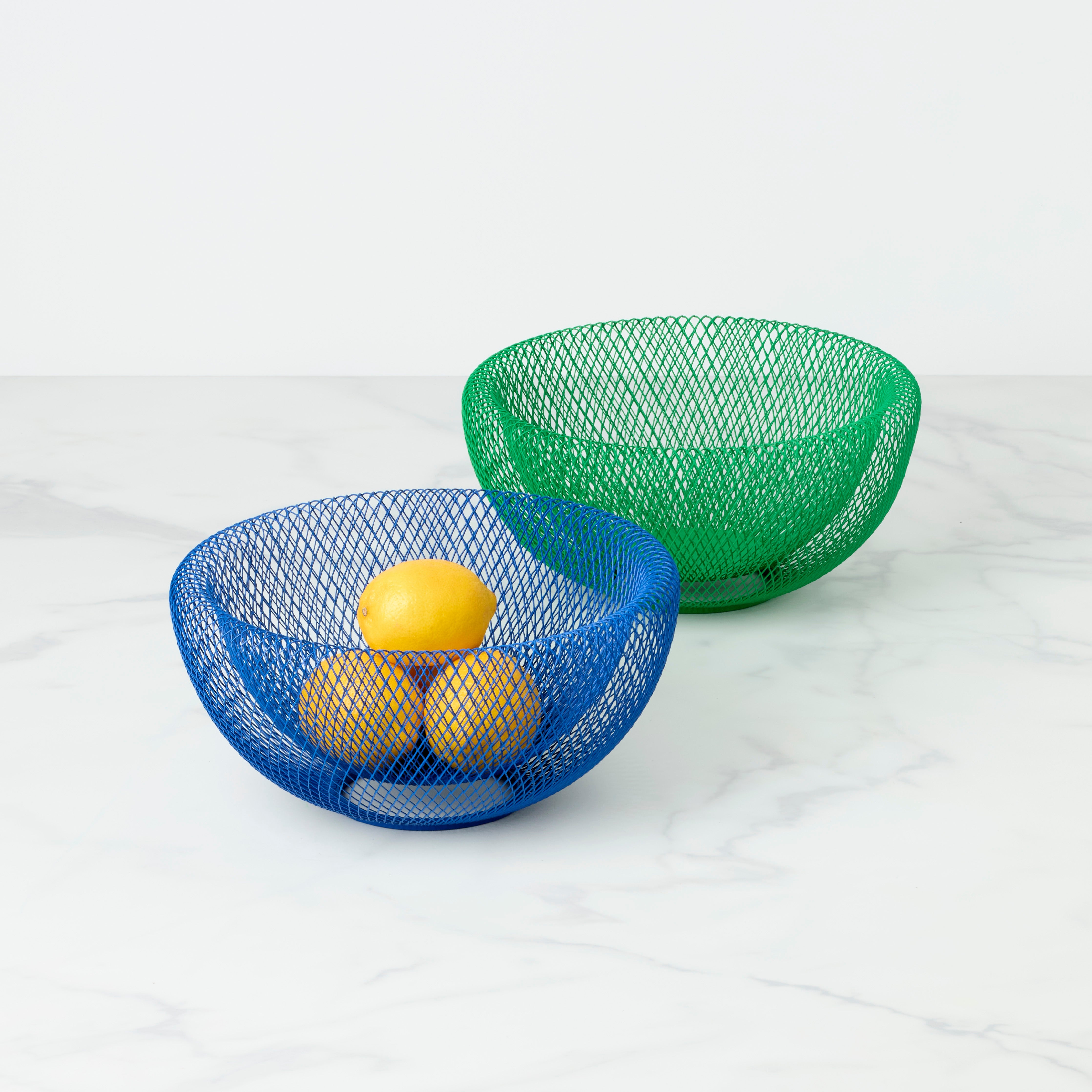 Alternative view of Green Wire Mesh Bowl
