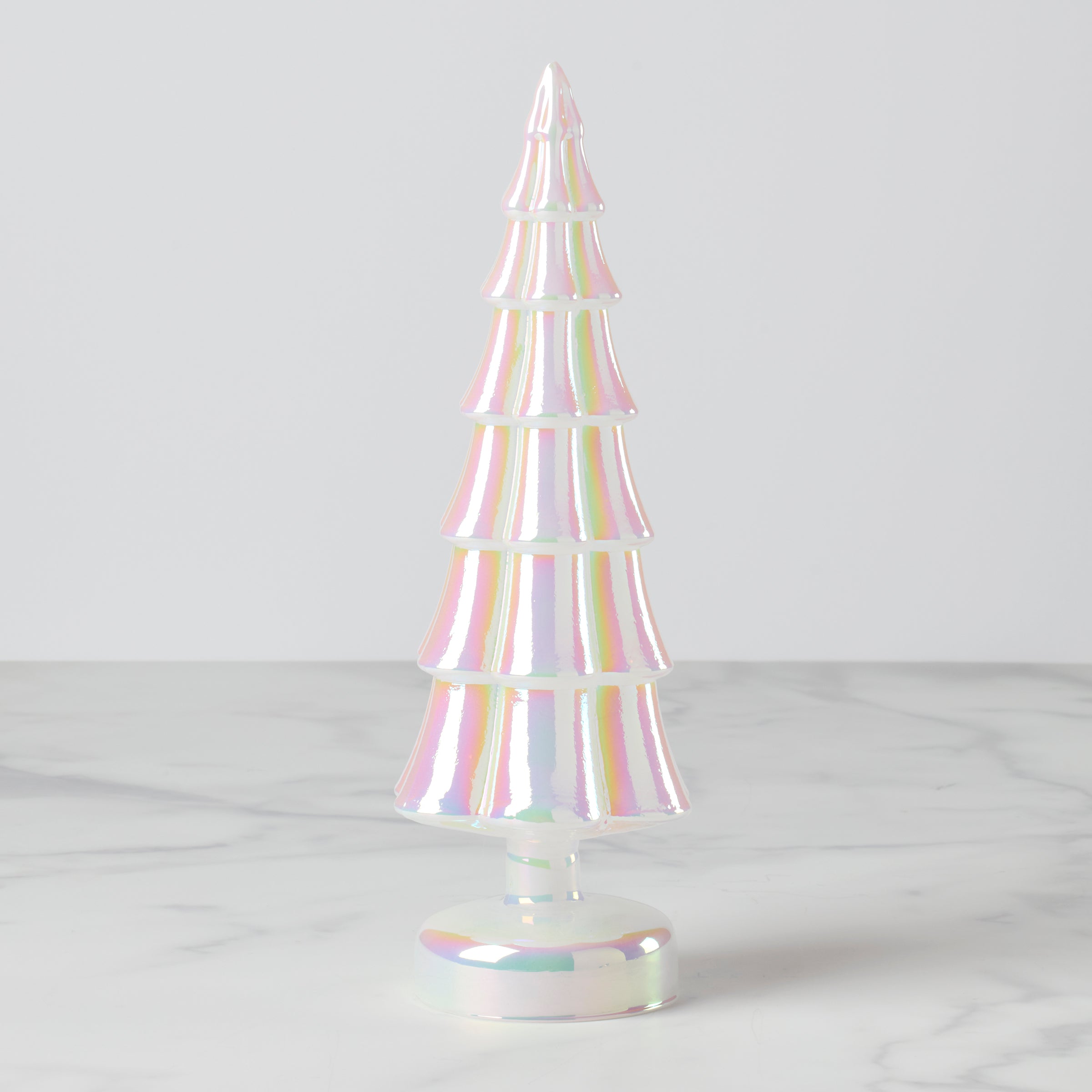 Alternative view of Led Lit Pearl Glass Holiday Tree