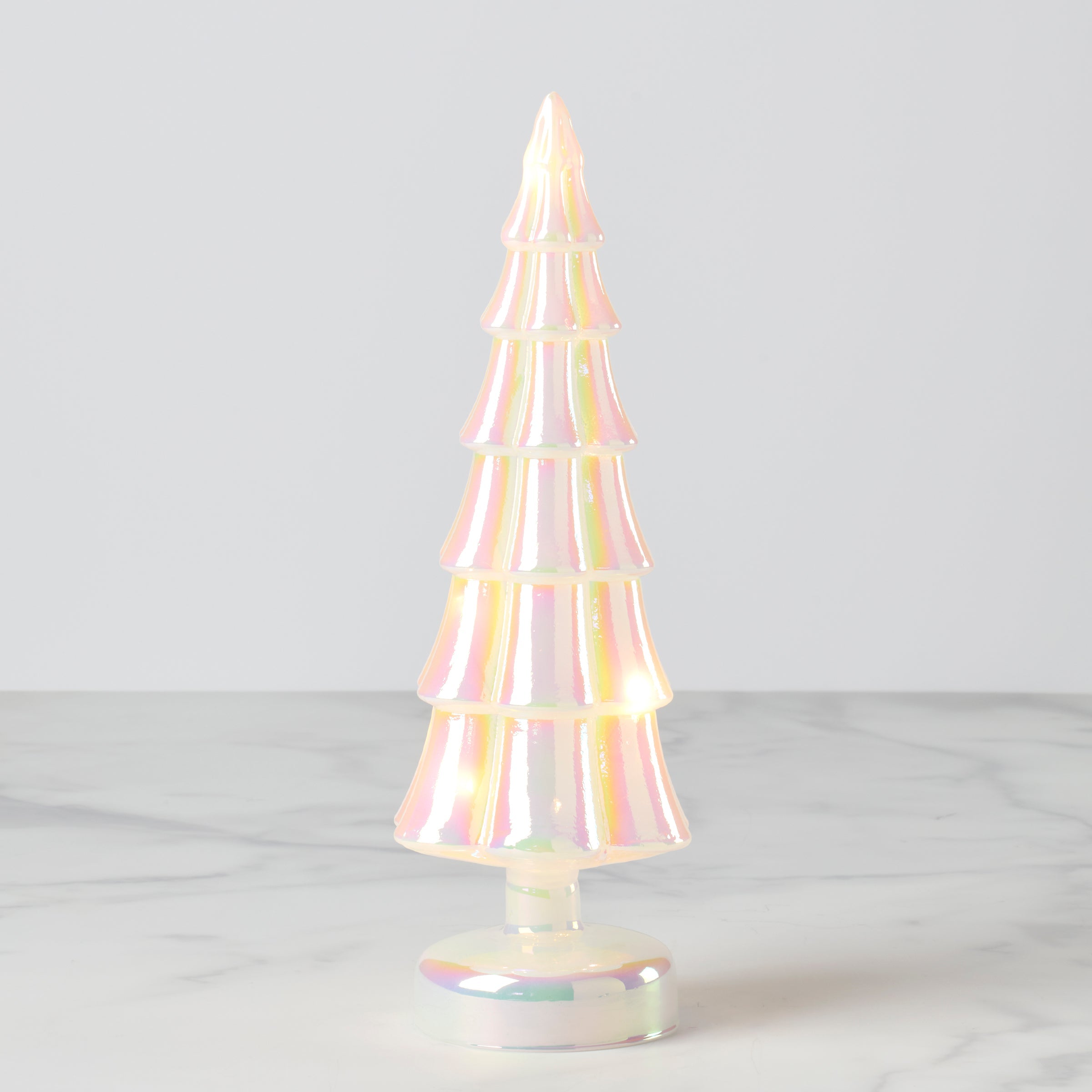 Led Lit Pearl Glass Holiday Tree