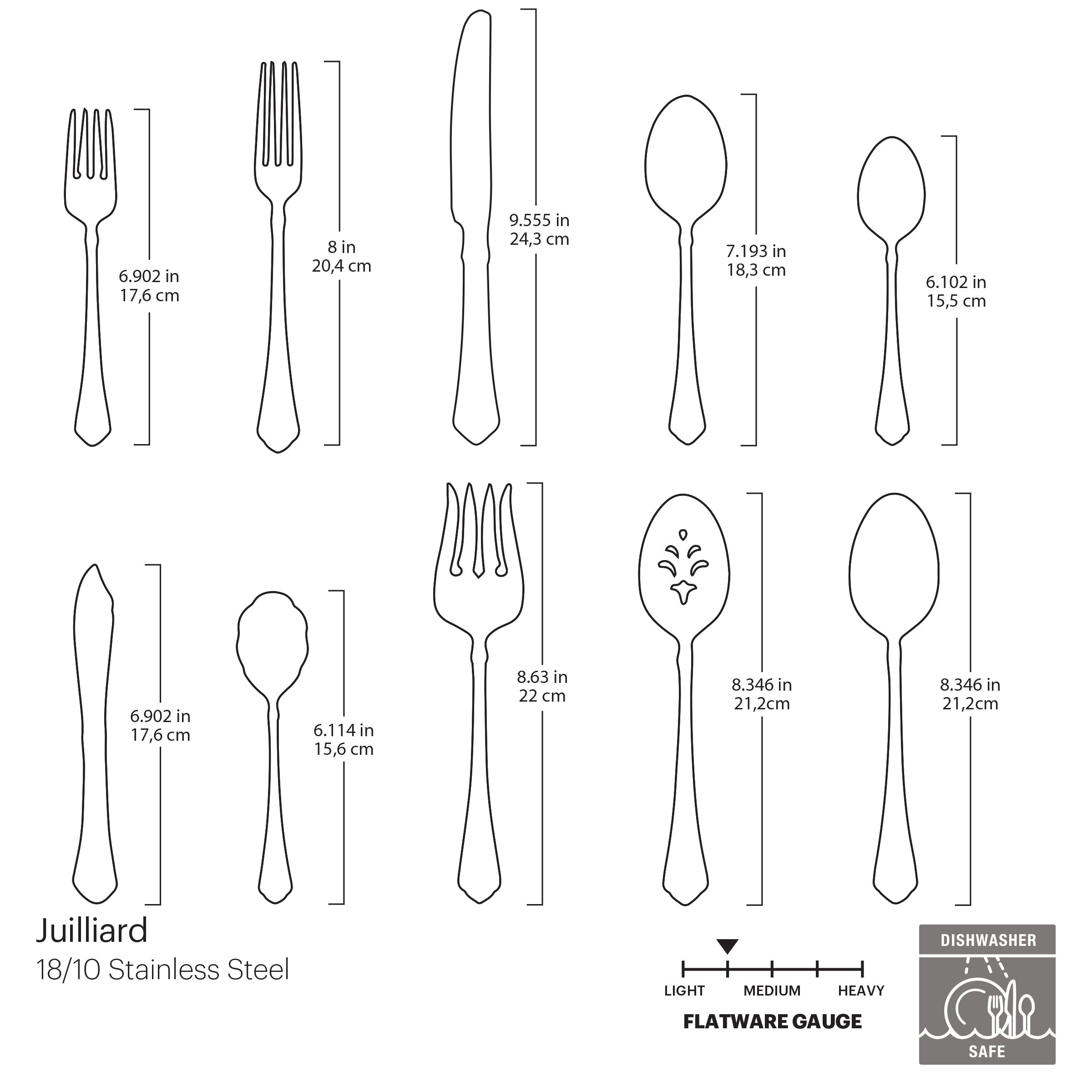 Alternative view of Juilliard 45 Piece Flatware Set