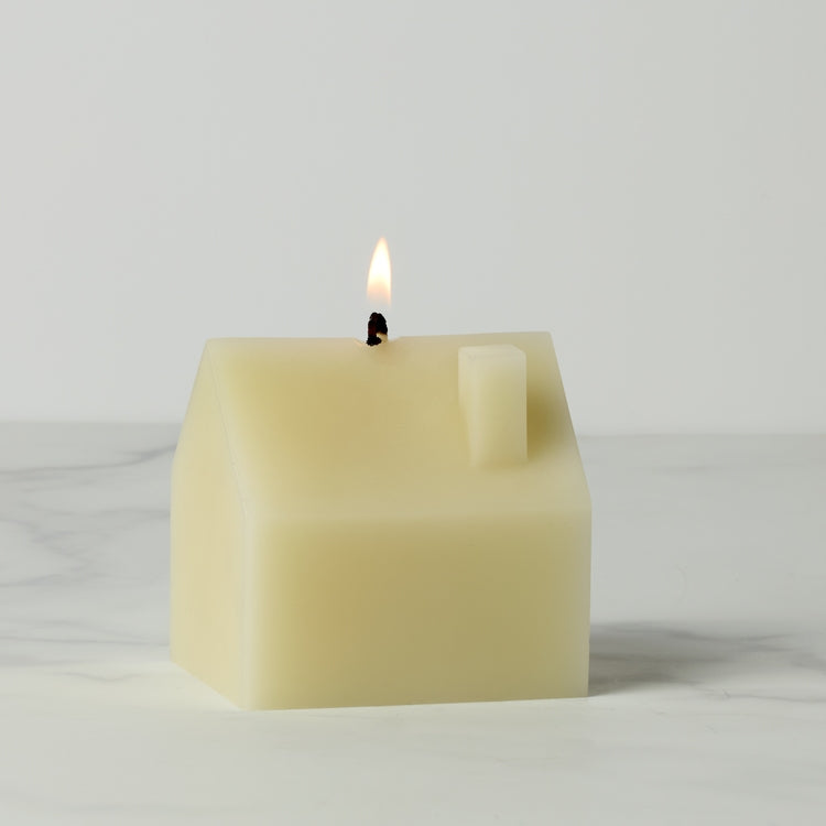 Iconic Small House Candle Cream