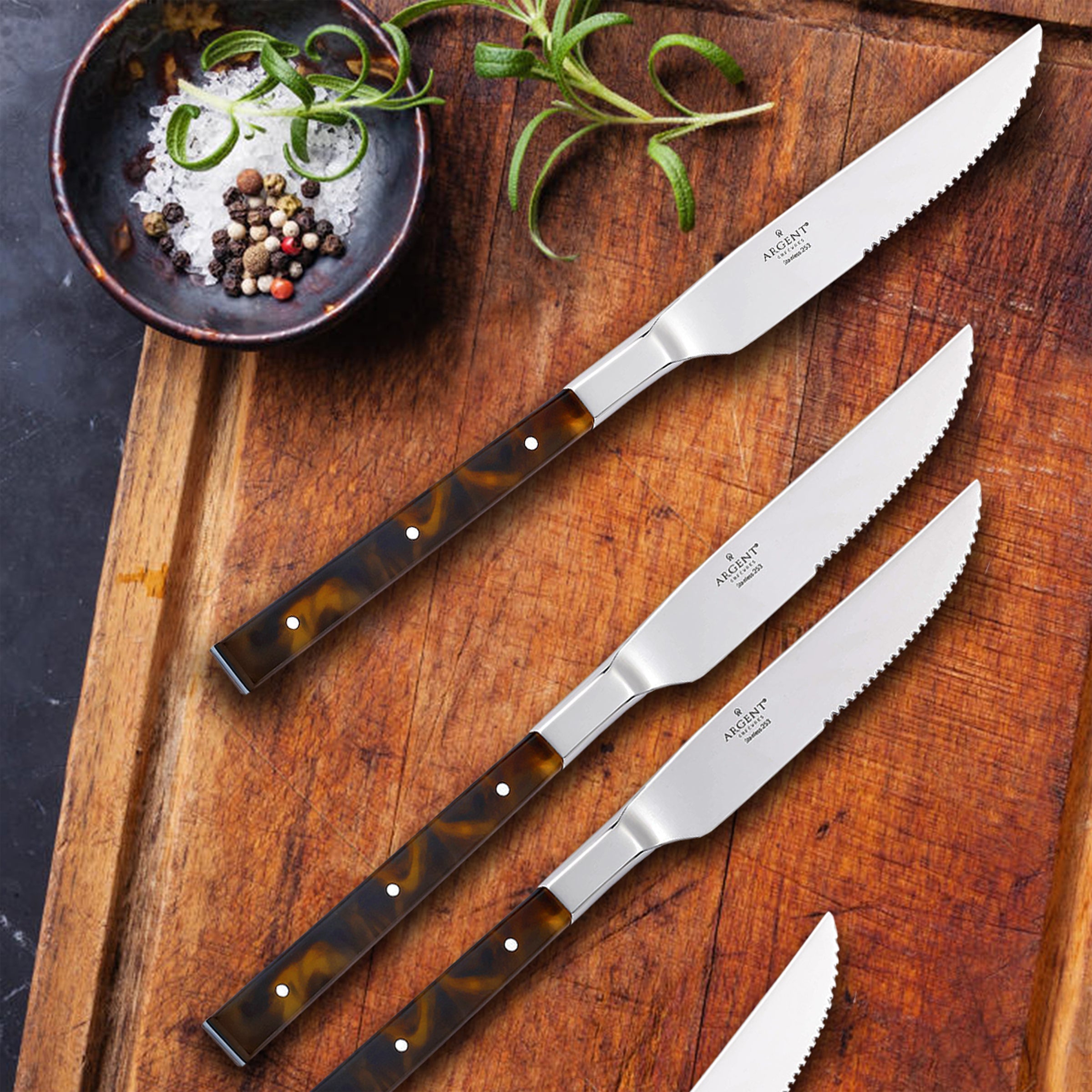 Alternative view of St. Laurent Tortoise Steak Knives Set of 4