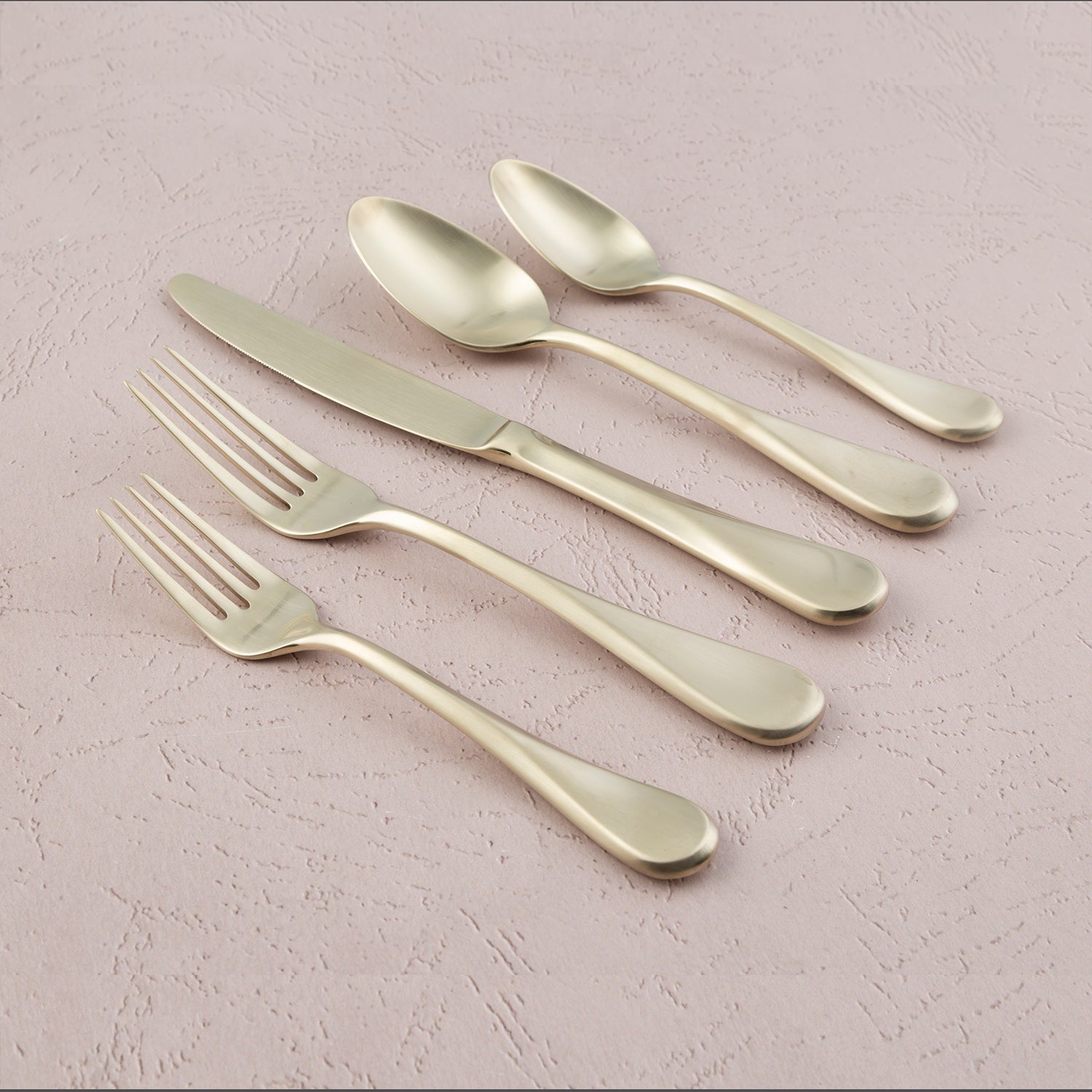 Alternative view of Eloquence Champagne Satin 20 Piece Flatware Set