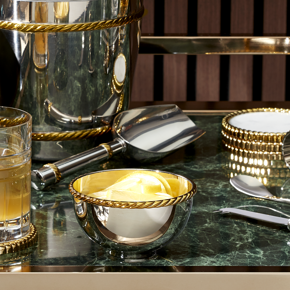 Alternative view of Roseland Nut Bowl   Set Of 2